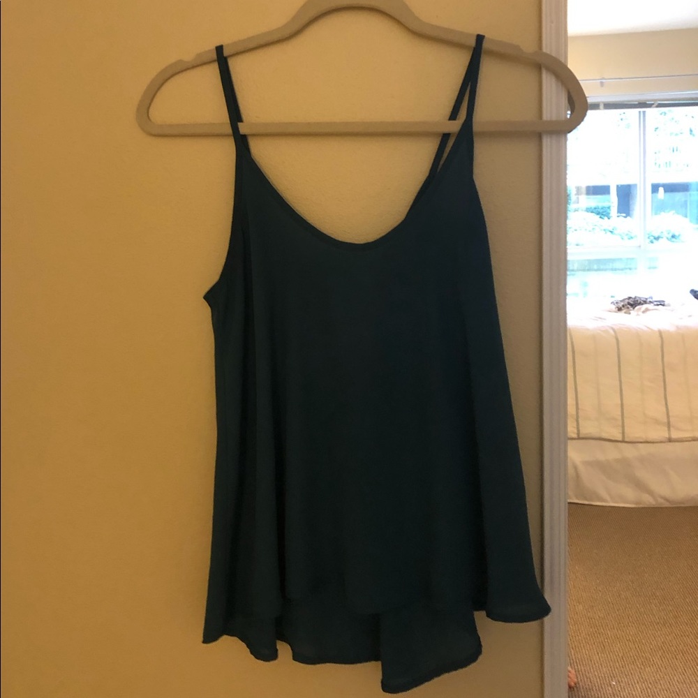 Flowy teal tank top